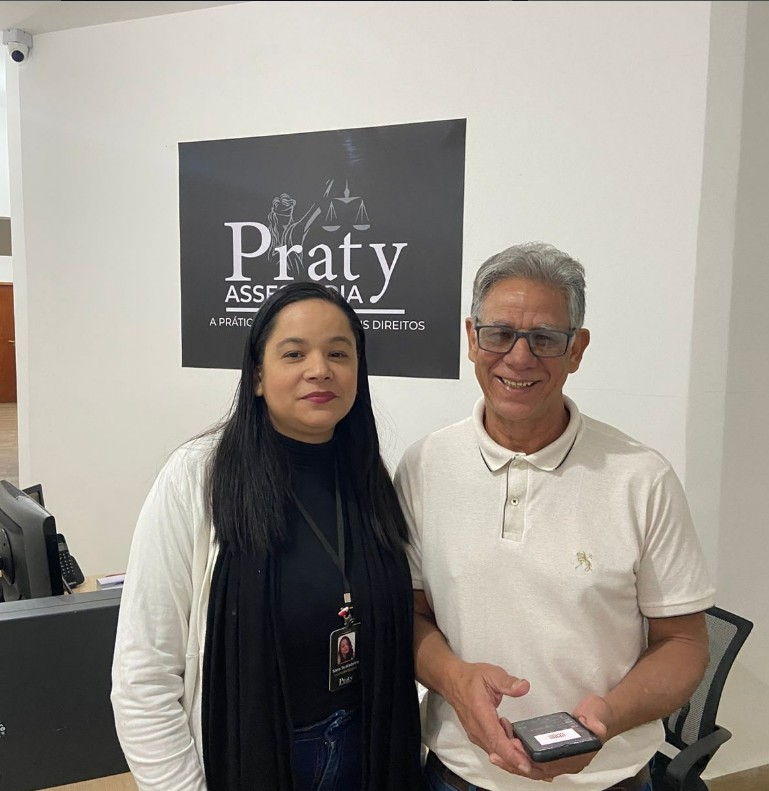 Cliente atendido pela equipe Praty Assessoria